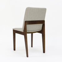 Chaise de salle à manger en bois massif nordique, design moderne, rembourrée sur mesure, de haute qualité, pour restaurant et bureau, vente en gros
