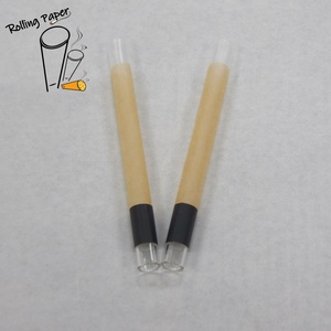Accesorios para fumar de vidrio de marca propia OEM, con forma de círculo puntiagudo y cónico, se pueden personalizar con logotipos. - Product Image 4