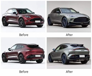 Kit carrosserie complet en fibre de carbone sèche pour Aston Martin <span class=keywords><strong>DBX</strong></span> 707 Style 2021+ (Pare-chocs avant, Diffuseur arrière, Jupes latérales) - Vente en gros - Product Image 4