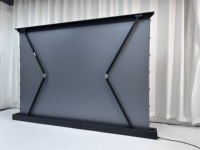 Écran de projection motorisé HD 4K de 100 pouces, argenté, à tension par languettes, pour cinéma maison portable, écran de projection électrique escamotable