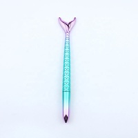 Stylo à encre gel sirène de dessin animé brillant coloré UV pour enfants