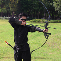 Ensemble d'arc recurve Piaoyu TM-M122-H, 40 lbs, longueur de tir 32 pouces, pour la chasse/le tir sur cible, utilisation en extérieur, flèches en fibre de verre, adulte