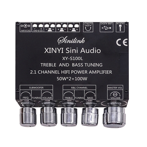 XY-S100L Xinyi Sini เครื่องขยายเสียง2.1ช่องสัญญาณ, สัญญาณเสียง BT บอร์ดโมดูลซับวูฟเฟอร์เสียงสูงและต่ำ - Product Image 4