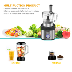 Mixeur Commercial Électrique et Manuel <span class=keywords><strong>Silver</strong></span> <span class=keywords><strong>Crest</strong></span> 3-en-1 avec Fonction Auto-Nettoyante pour Jus de Fruits et Aliments – Appareil de Cuisine Domestique - Product Image 3