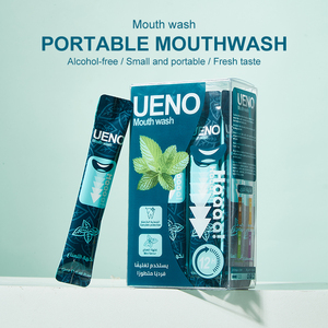 UENO 20 unidades de enjuague bucal desechable con sabor a menta y frutas, en barra individual portátil, elimina la halitosis, para uso en viajes y actividades al aire libre - Product Image 1
