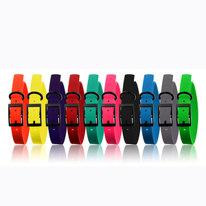 NiBao New Arrival Odor Free Custom Waterproof PVC Coated Webbing Dog Collar For Dogs Pets