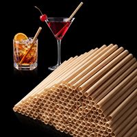 Pajitas Desechables Compostables para Smoothies, Pajitas de Fibra de Caña de Azúcar para Bebidas Congeladas y Calientes