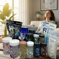 Bouteille de 350g de perles de gel désodorisant longue durée à la lavande, écologique, non toxique, éliminant les odeurs et gardant la pièce fraîche, qualité usine