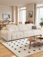 Sofa Modular Italia Modern Grosir Pabrik, Set Furnitur Ruang Tamu Desain Cloud Mewah