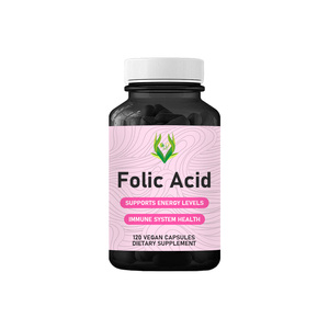 Cápsulas de Ácido Fólico de Alta Calidad, Contienen 200 mg de Ácido Fólico, Promueven la Producción de Energía y la Vitalidad Diaria, Cápsulas Blandas de Ácido Fólico - Product Image 1