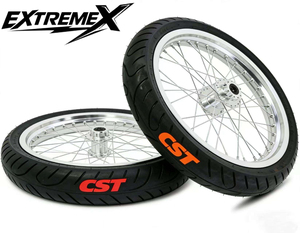 Ensemble de roues de moto en aluminium pour Light Bee Ultra Bee, <span class=keywords><strong>17</strong></span> <span class=keywords><strong>pouces</strong></span>, avec pneus 70/90-<span class=keywords><strong>17</strong></span> et 90/80-<span class=keywords><strong>17</strong></span>, roues Sumoto pour LBX - Product Image 4