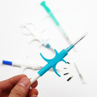 ICAR 125KHz 1.25*7mm Microchip Implant Syringe Bioglass Tag ISO 11784/11785 Tahan Air untuk Identifikasi Hewan Peliharaan Kontrol Akses