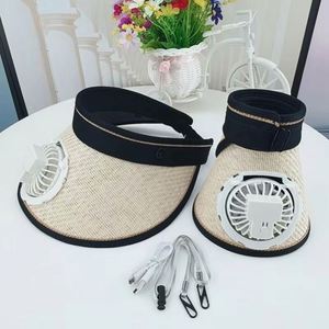 หมวกแก๊ปปีกกว้างกันแดดรุ่นใหม่ปี 2025 ขายดี ชาร์จ USB ได้ ปรับความเร็วได้ เหมาะสำหรับกิจกรรมกลางแจ้ง หมวกเบสบอลสำหรับผู้หญิงและผู้ชาย - Product Image 5