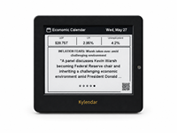 Kylendar Mini 4.2" E-Paper Calendrier Économique WiFi Affichage Intelligent des Marchés Boursiers Nouveautés Boursières Cadeau de Bureau