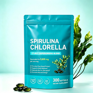 Complément Alimentaire en Gélules Molles d'Algues Spirales Vertes OEM, Protéines Végétales, Chlorophylle, Herbes, Énergie Naturelle, Personnalisable - Product Image 1