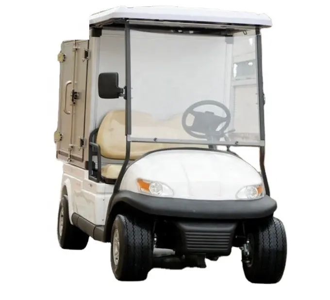 عربة كهربائية فاخرة لتوريد الطعام أو الأغراض المنزلية سيارة بغطاء مع صندوق من الفولاذ المقاوم للصدأ هيكل مخصص