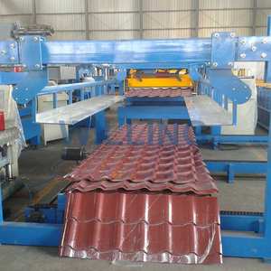 Profil blech Kaltwalzform maschine Stahldach Stufen ziegel Blech form maschine Preis abdeckung Stufen fliesen herstellungs maschine - Product Image 6