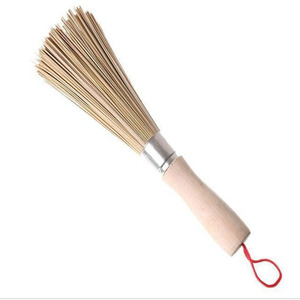 Brosse à vaisselle en bambou pour cuisine, nettoyage de casseroles et cuisinières - Product Image 1