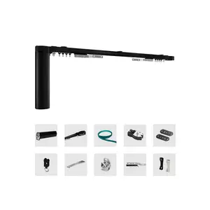 Electric Motorized Wifi Tuya Smart Curtain Track DIY Curtains System Track Complete Set