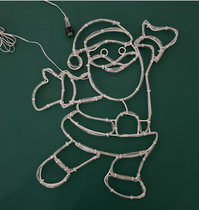 Marco de acero LED impermeable para exterior, Papá Noel, Navidad, fiesta, decoración, figuras, luces de cuerda - Product Image 2