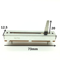Potensiometer Linear ALPHA Baru B20K 4-Pin Original 1 DDJ SX2 SX3 RX Volume Fader Tipe Geser Langsung Pengaturan Halus