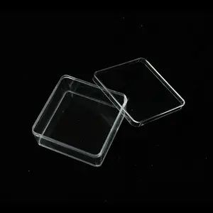 Chinese Factory Low Price Wholesale Small Square Clear Plastic Storage Boxes For Tool Box Food