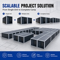 Maisons conteneurs modulaires préfabriquées compactes, entièrement meublées, coupe-vent, 20/40 pieds, prix