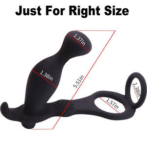 Medische Kwaliteit Siliconen Delay Penis Ringen Flexibele Zachte Waterdichte Haan Ring Met Anale Kralen - Product Image 4