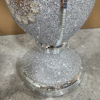 Moderne Grand Luxe Pot Sable Argenté Pot De Fleurs En Fiber De Verre Base de Support