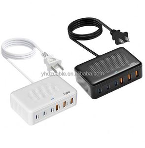100W 6 Port Type USB <b>C</b> Charging Station Hub Block Cube USB <b>C</b> Fast <b>Charger</b> USB <b>C</b> Wall <b>Charger</b> Power Strip Adapter <b>Plug</b> - Product Image 4