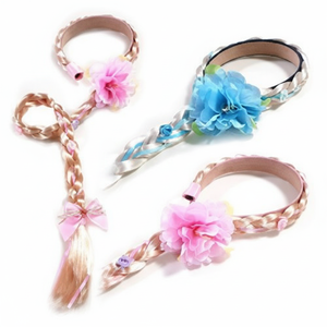 Fascia per capelli in plastica carina ispirata a Elsa e Rapunzel per ragazze nastro personalizzabile con Design Zelhe dolce e su misura - Product Image 1