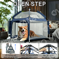Parc de jeu pour animaux de compagnie CanboPet, grand modèle d'intérieur, portable et pliable, avec filet pour chiens, chats et chiots