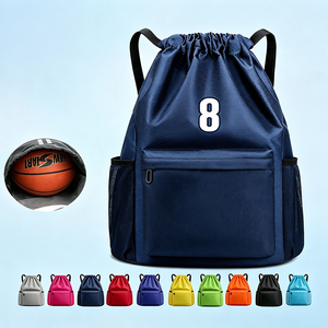 Custom Heavy Duty Lightweight Travel Sport Basketball String Bag Waterproof <b>Drawstring</b> <b>Backpack</b> - Product Image 1