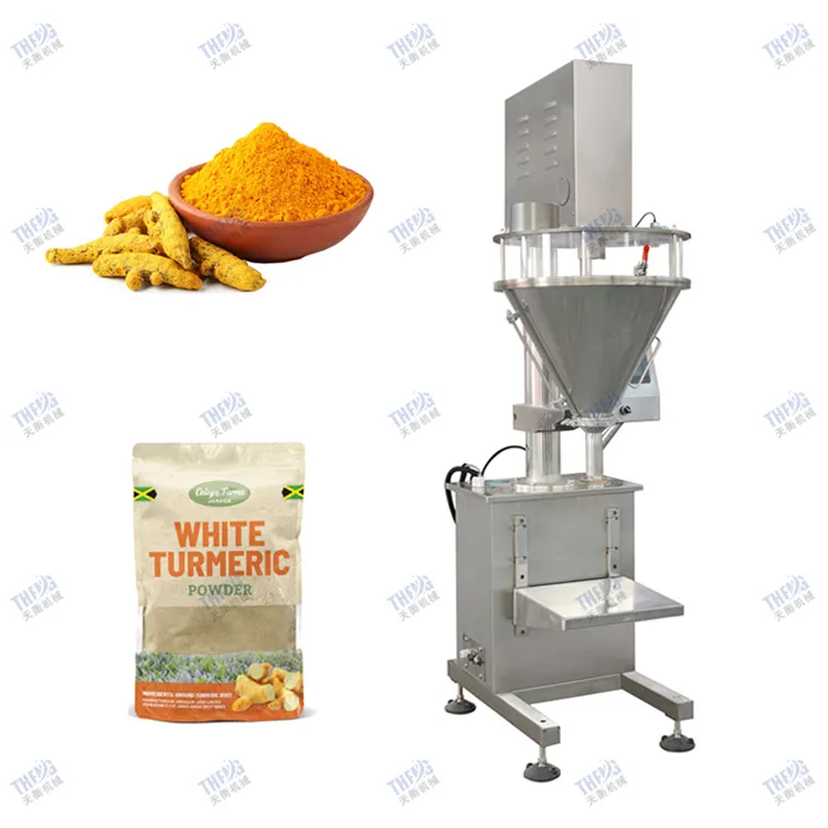 Semi Powder Filling Machine Automatic Micro Dosing Powder Auger Filler And Weigher With Screw Conveyor