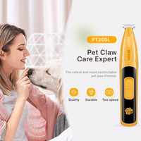 Cortadora de Pelo Inalámbrica para Patas de Perro LILIPRO PT205L, Recargable por USB, Cortadora de Pelo para Mascotas, Bajo Ruido, Set de Productos para el Cuidado de Gatos con Luz LED
