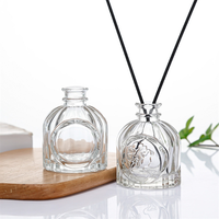Récipient de stockage de parfum de parfum transparent vide de luxe Bouteille de diffuseur de 100ml pour le remplacement de bricolage