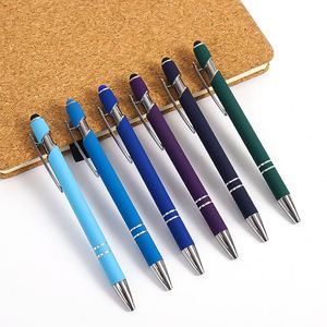 Promotional Cheapest Aluminum Ballpoint Stylus <b>Pen</b> With Soft Rubber Touch Screens <b>Cheap</b> Custom Logo for Mobile Phone Ball Point - Product Image 1