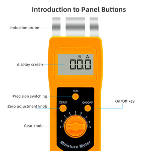 Medidor de Humedad Textil 0-80% No Invasivo, Herramienta de Medición Portátil de Mano - Product Image 1