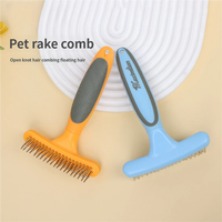 Brosse de toilettage pour animaux de compagnie : Peigne à chat et chien pour démêler les nœuds, éliminer les poils morts et nettoyer