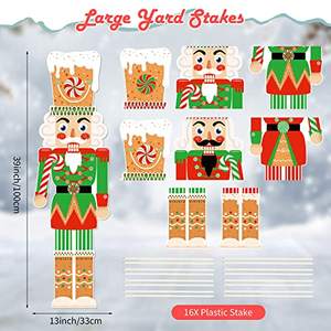 Grand <span class=keywords><strong>Casse</strong></span>-<span class=keywords><strong>Noisette</strong></span> Extérieur Panneau de Cour Piquets Décorations en Matériau PP pour Jardin pour Décoration de Noël - Product Image 3