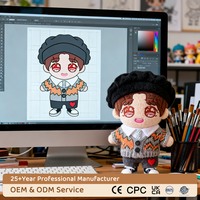 Poupée en peluche Kpop coréenne personnalisée 10cm 15cm 20cm pour les fans célèbres de groupe de stars de la musique cadeaux