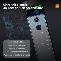 Cerradura Inteligente para Puerta con Reconocimiento Facial, Totalmente Automática, Aplicación TTlock, Huella Dactilar, Contraseña, Tarjeta RFID, Anti-Robo, Aluminio