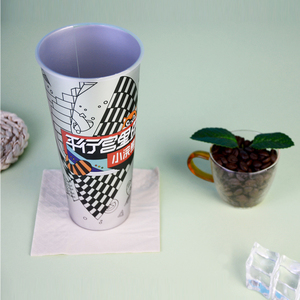 Vaso de Plástico Transparente de Grado Alimenticio, Moldeado por Inyección de PET, Recubierto de Aluminio Premium - Product Image 1