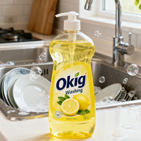 Nettoyant sale OEM/ODM détergent à vaisselle en bouteille écologique liquide rinçage facile savon à vaisselle liquide de qualité alimentaire à faible résidu