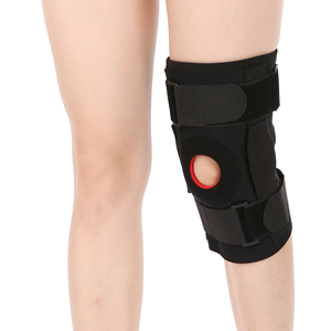 Soporte de envoltura de compresión de ajuste ortopédico Inmovilizador de rodilla abierta Banda de fijación de rótula Brace Bisagra <span class=keywords><strong>Rodillera</strong></span> - Product Image 2