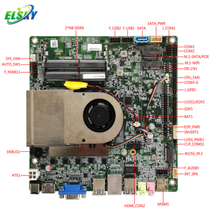 Placa Base con CPU QM12U Compatible con Procesadores Intel Alder Lake de 12.ª Generación Core I3, <span class=keywords><strong>i5</strong></span>, i7, TPM2.0, UEFI, Arranque Seguro, DDR4, M.2 - Product Image 4