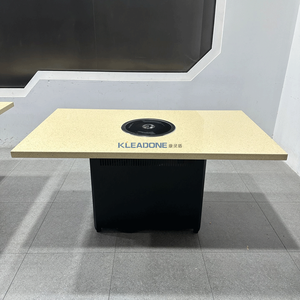 Mesa de Comedor Comercial de Acero Inoxidable para Restaurante, Estilo Coreano, Moderna, Sin Humo, con Pantalla Táctil Inteligente, Personalizable, KLEADONE KLD-097-HGT-B3 - Product Image 3