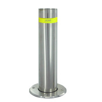 Poteaux de signalisation routière fixes Luxi en acier inoxydable, réfléchissants, anti-collision, bloquant les véhicules, à remplir d'eau