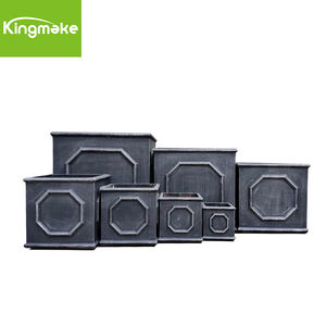 Pot bunga dan pot tanaman luar ruangan, pot bunga semen taman, dekorasi luar ruangan, pot bunga lantai besar untuk tanaman - Product Image 4