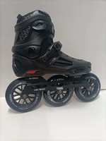 Patins à Roues Alignées de Vitesse Professionnels pour la Course, Grandes Roues de 125 mm, Rollers pour Adultes, Chaussures de Slalom à Trois Roues